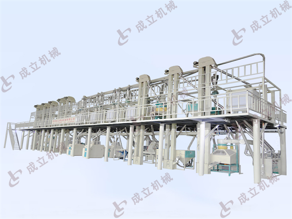 自動(dòng)化日產(chǎn)50噸面粉加工設(shè)備生產(chǎn)線(xiàn)的研磨工藝